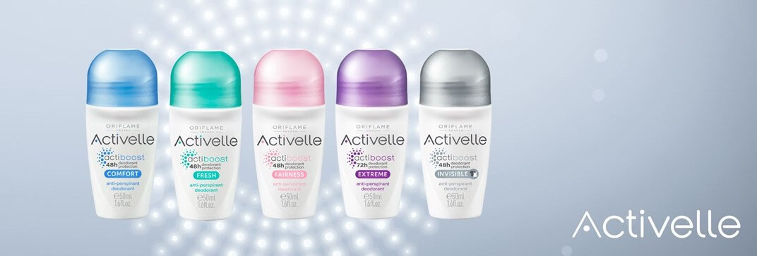  33141 oriflame - Lăn khử mùi Oriflame Activelle Invisible ngừa vệt ố áo - 50ml